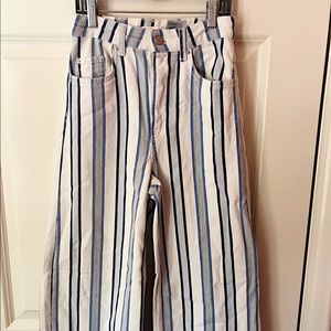 H&M blue/white striped jeans